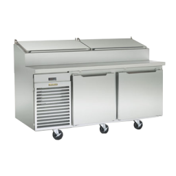 Refrigerated Pizza Prep Table, 66″ Wide, Double Door, Traulsen TS066HT