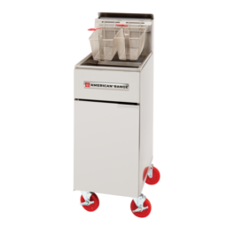 American Range AF-50HE Gas Fryer, Floor Model, High Efficiency, 50 lb. Capacity