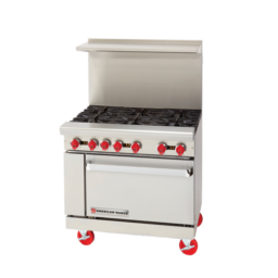 American Range AR-6 Gas Range 6-Burner
