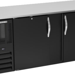 Beverage Air BB68HC-F-B 68" Back Bar w/ 2 Solid Swing Doors, Black