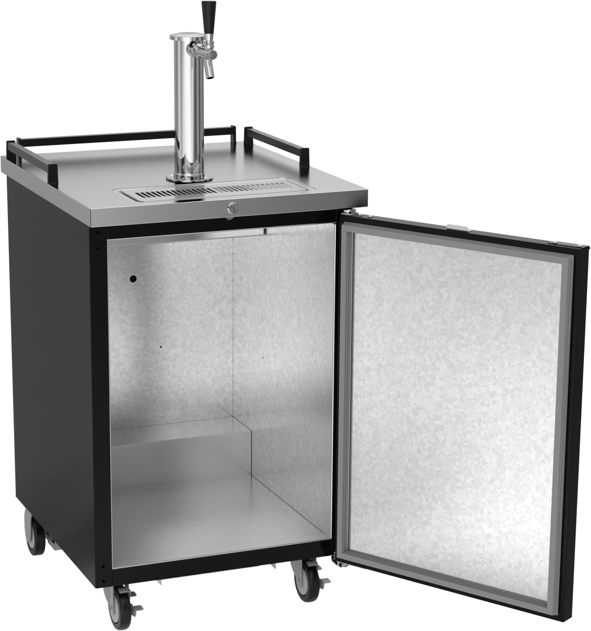 Beverage Air BM23HC-B 24" Mobile Draft Cooler, Black - Image 2