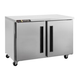 Traulsen CLUC-48F-SD-LR 48" 2-Section Compact Solid Door Undercounter Freezer