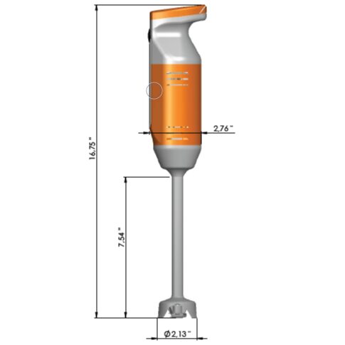 Dynamic MX070.1 MiniPro Immersion Blender 6.5" Shaft - Image 2