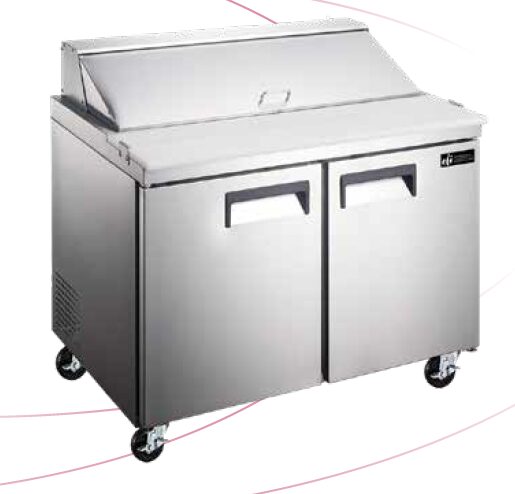 Refrigerated Prep Table 36" Wide, 9.5cu.ft., EFI CSDR2-36VCX