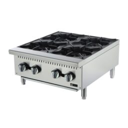 EFI RCTHP-24-4N 24" Commercial Gas Hot Plate – 4 Burner, Natural Gas, 100,000 BTU