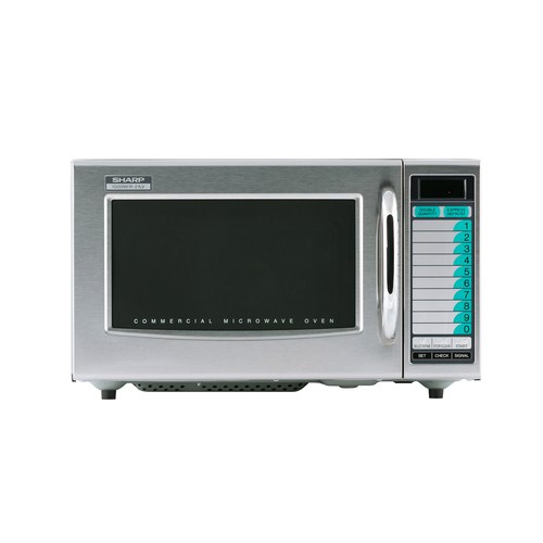 Sharp R-21LVF Medium-Duty Commercial Microwave Oven, 1000W
