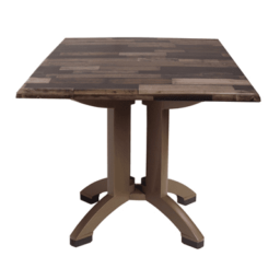 Table, Shiplap Decor, 32" x 32" Square, Atlanta