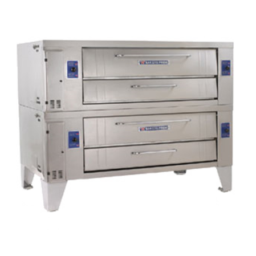 Bakers Pride Y-602 Super Deck Y Series Double Stack Pizza Oven With 8" Deck Height - 240,000 BTU